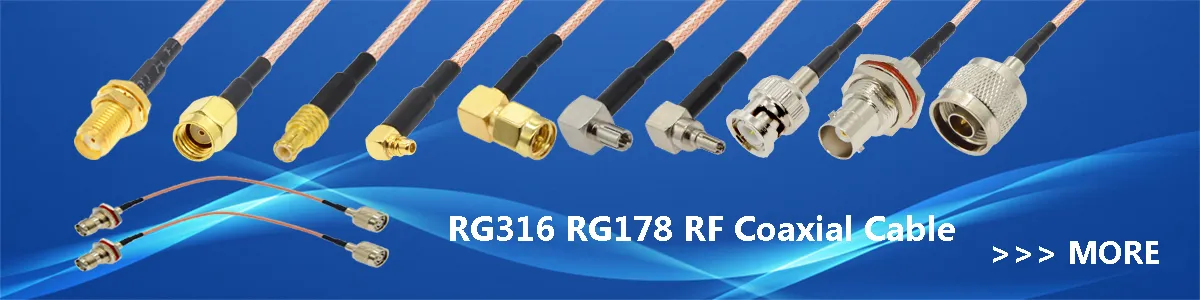10-Pack SMA RF Coaxial Connectors - Male/Female Crimp For RG174, RG316, LMR100 Cable