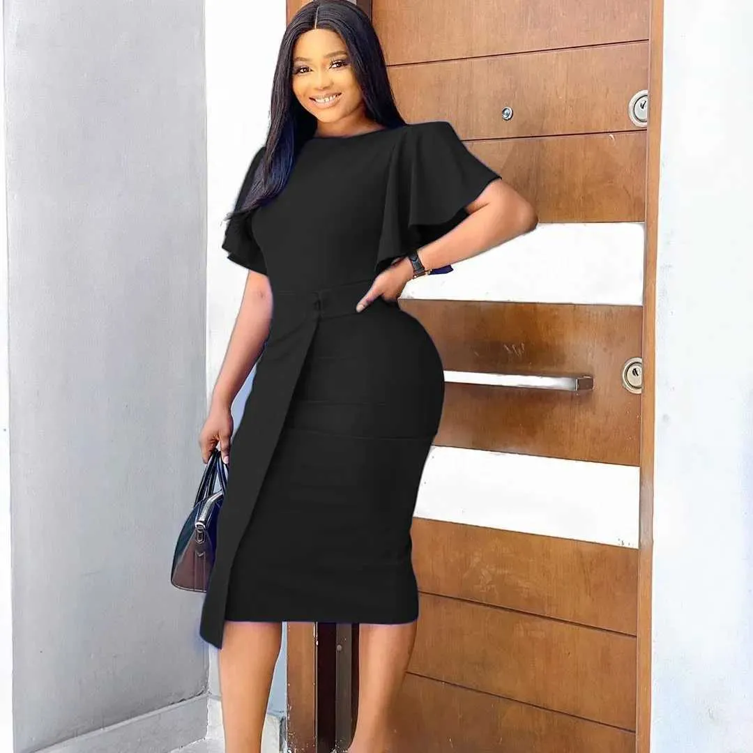 Plus Size Midi Dress Women Flared Short Sleeve Slim A-Line Polyester Dress with Tiered Detail from Dhgate Urban Sexy Dresses - price 7.09 Plus Size Midi Dress Women Flared Short Sleeve Slim A-Line Polyester Dress with Tiered Detail from Dhgate Urban Sexy Dresses - price 7.09
