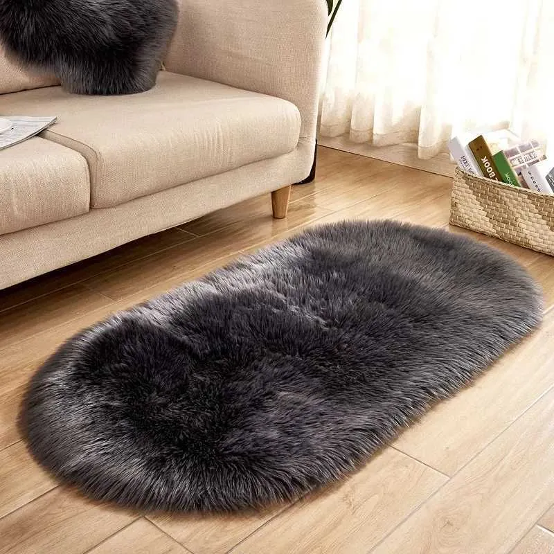 Fur Rug Large Luxury Faux Fur Rug: Large, Soft, Plush Black & White Velvet - Best ...