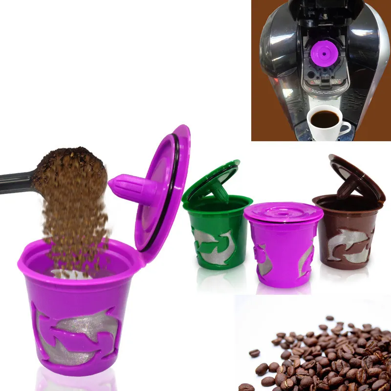 ICafilas k tasse remplie de café filtre répétable capsule crépine keurig tasse goutte à goutte ménage