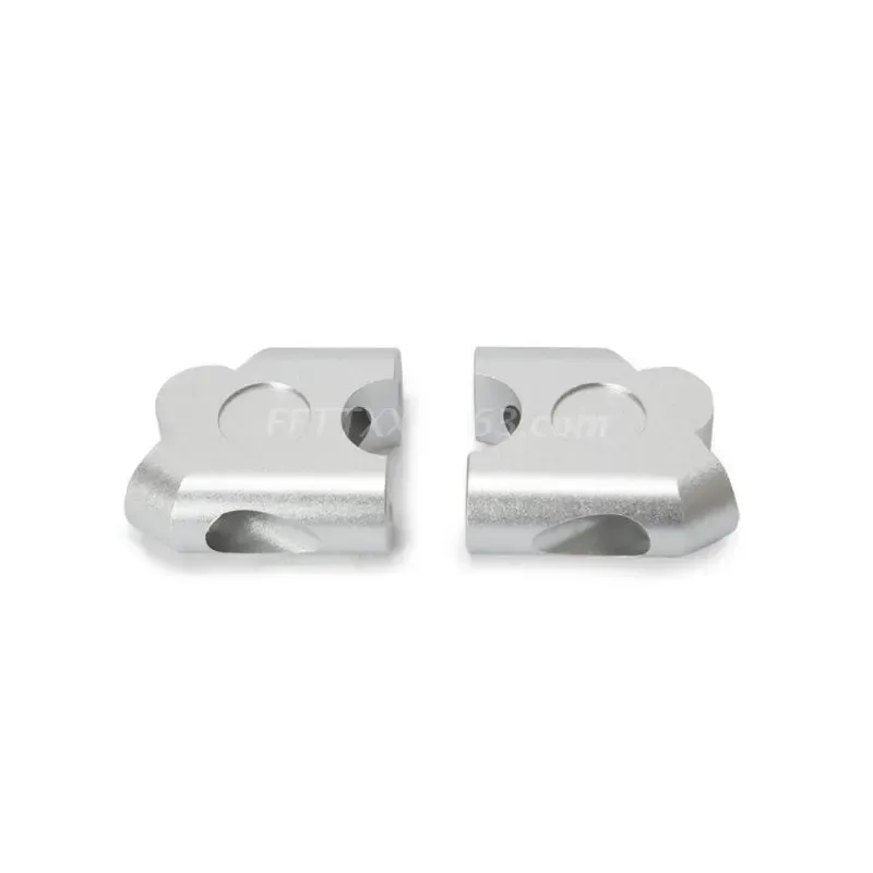 Anodized Aluminum 2 Motorcycle Handlebar Risers with Clamps for 7/8 Fat ...
