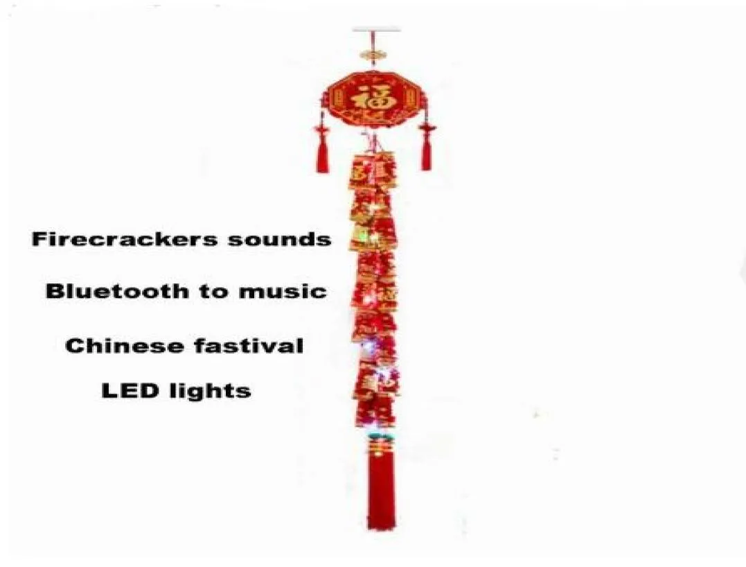 LED Bluetooth Music Remote Control Lantern Firecrackers Fireworks Birthday Backdrop Christmas Holiday Lighting Festival Decoration1773519