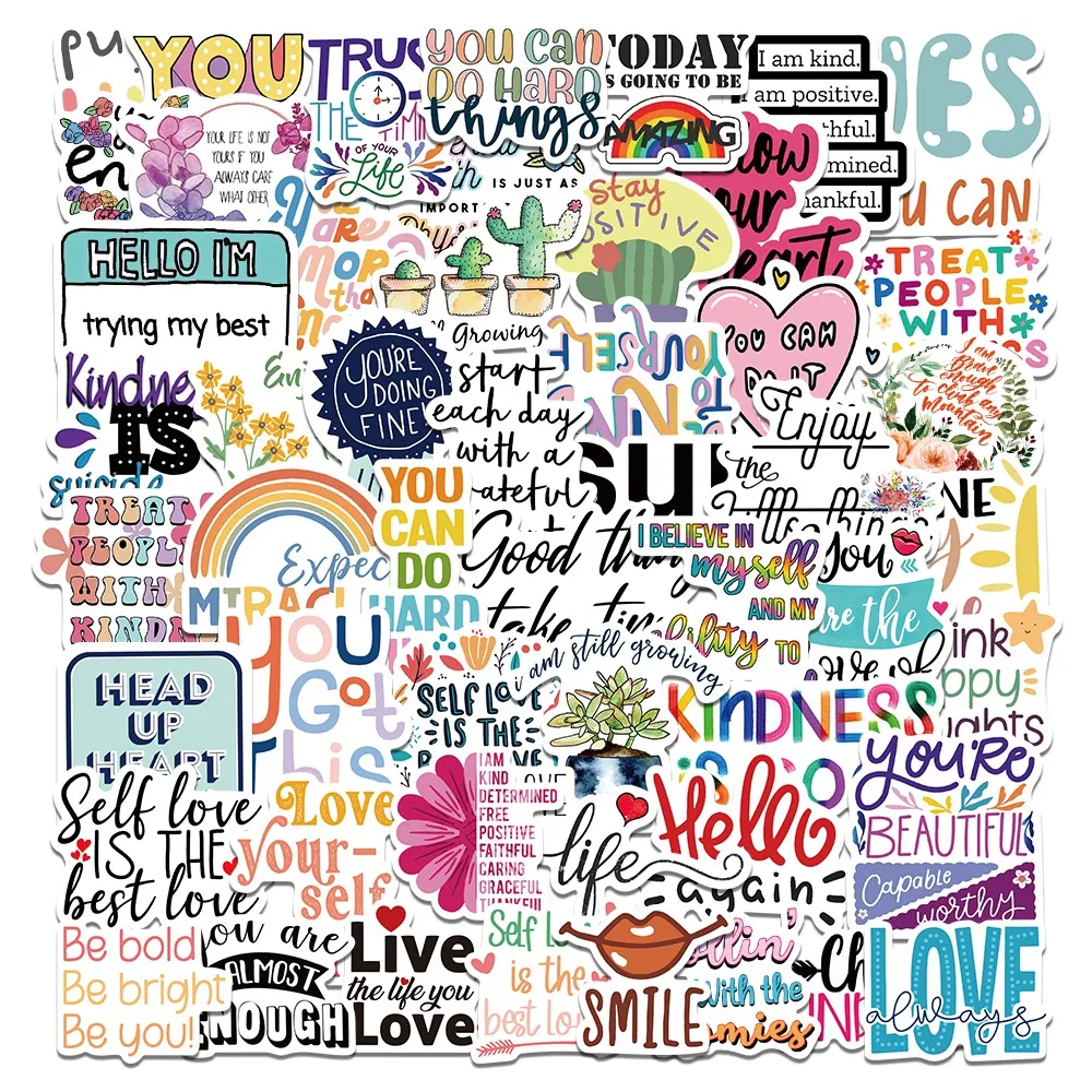 Inspirational Quote Stickers Pack Positive... From Ddmyfriend, $23.39 ...