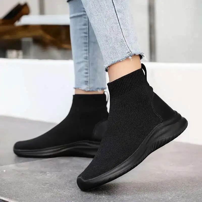 Casual Schoenen MWY Mode Hoge Top Sok Vrouwen Sneaker Comfortabele Lichtgewicht vrouwen Sport Zapatillas Deportivas Mujer