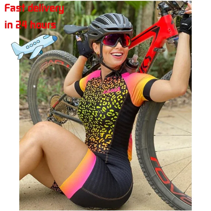 Abbigliamento 2022XAMA Pro Professione Triathlon Abbigliamento da donna Tute da ciclismo Coupa De Ciclismo Pagliaccetti Tuta Kit Maillot Mujer