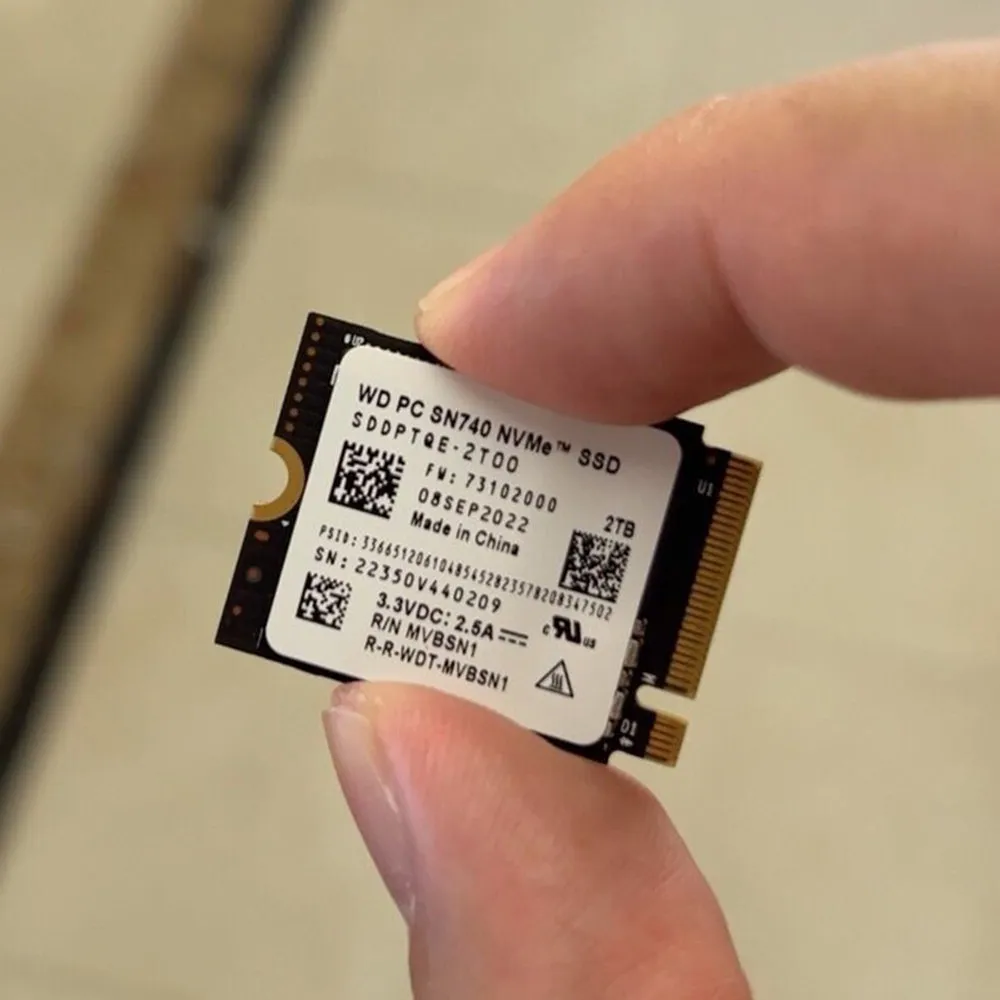 WD SN740 1TB 2TB M.2 2230 NVMe PCIe 4.0x4 SSD for Microsoft