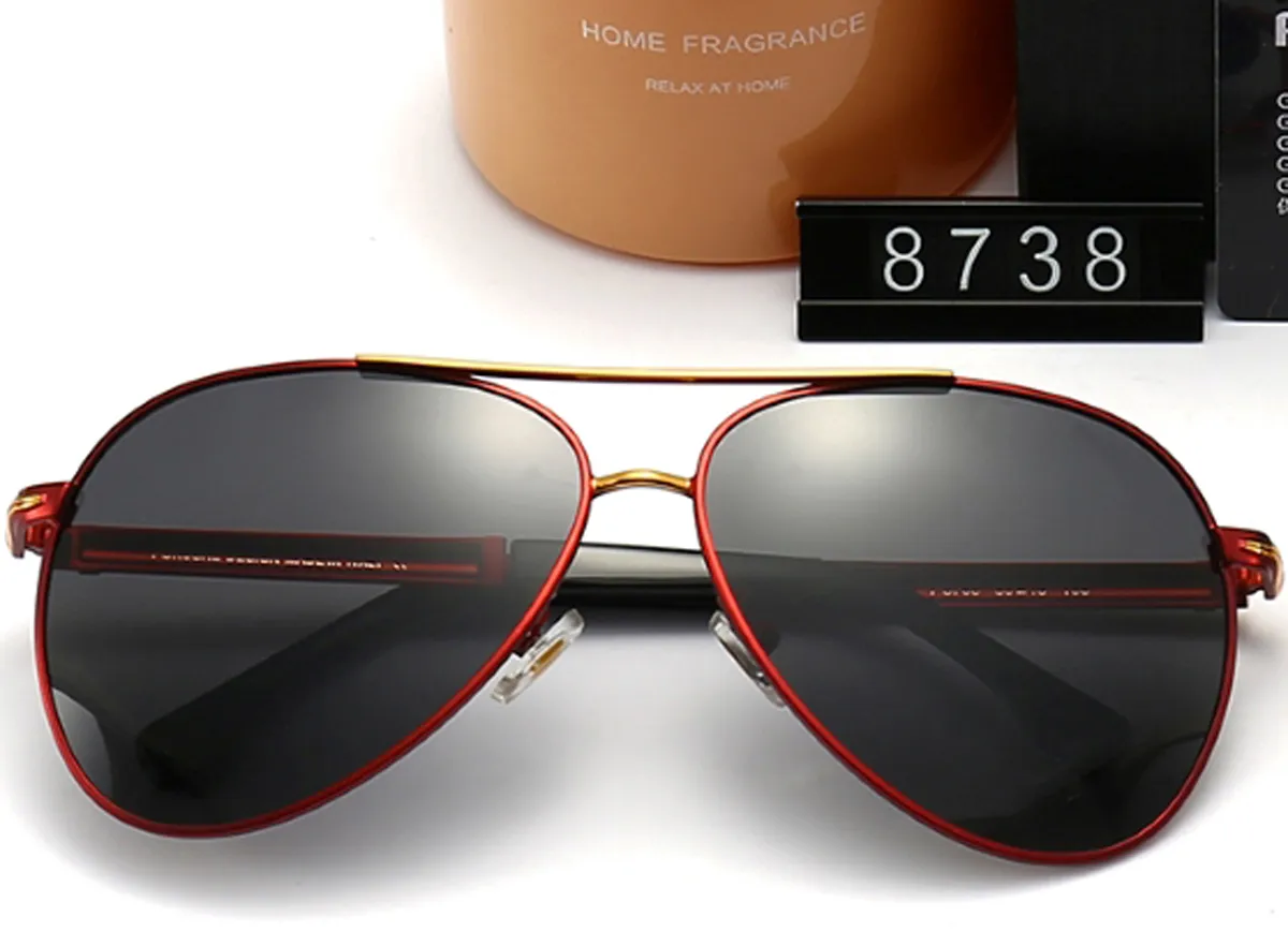 Oval frame polarized sunglasses with acetate alloy full  display picture 1