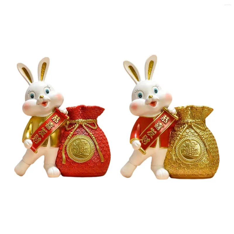 Vases Money Bag Shaped Vase Resin Statue Figurine Fortune Lucky Flower