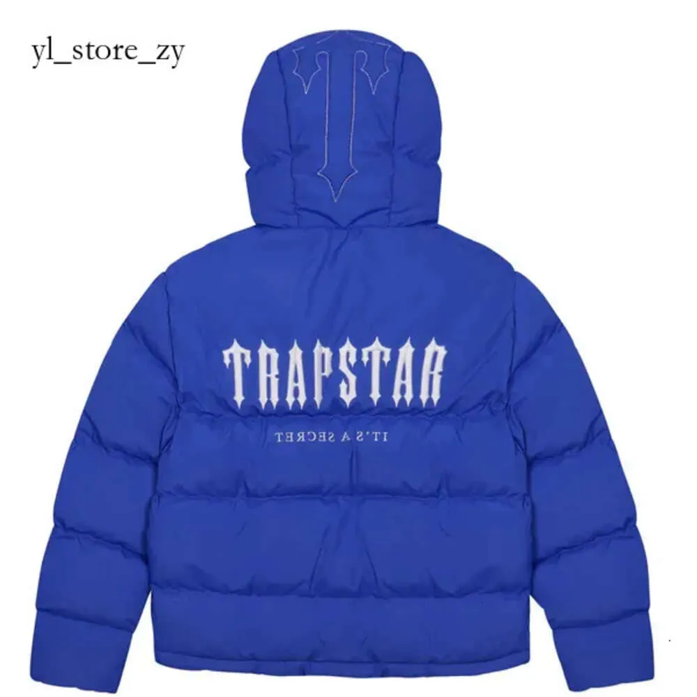 Trapstar Puffer Gradient Black Orience Men Trapstar Jacke Haftowane termiczne Trapstar Winter Lightweight i oddychające luksusowe topy 2874