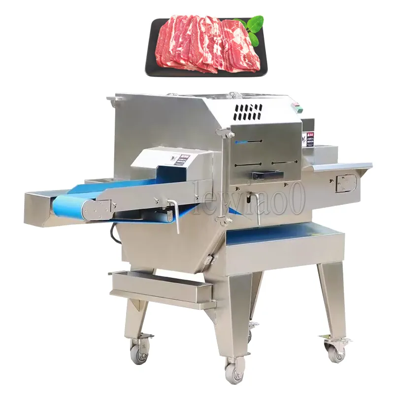 304 Maszyna do cięcia wołowiny z wołowiny ze stali nierdzewnej gotowana maszyna do krojenia mięsa