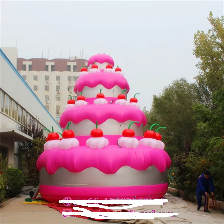 Boule gonflable géante personnalisée de 6m, 20 pieds de haut, boule publicitaire pour gâteaux, fournitures de fête d'anniversaire et décoration de Concert