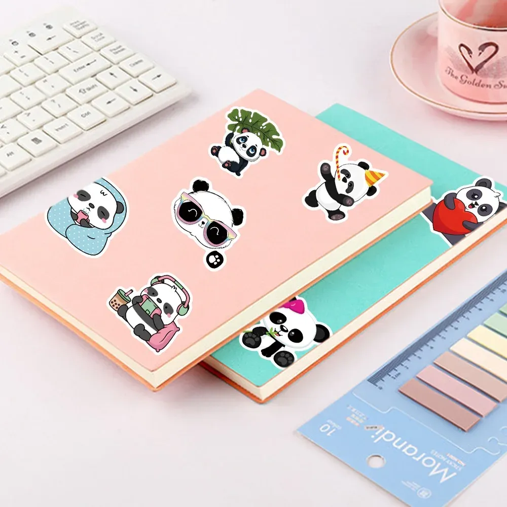 Cute Little Computer Sticker Cute Laptop Stickers, Fridge Stickers: Panda Vinyl Decals for Kids ...