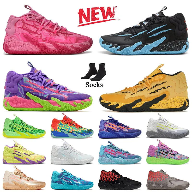 Lamelo Ball Shoes MB.03 01 av en basketsko Blue Hive Guttermelo Porsche Pink Toxic Supernova Rick och Morty LaFrance Forever Rare Iridescent Trainers Sneakers