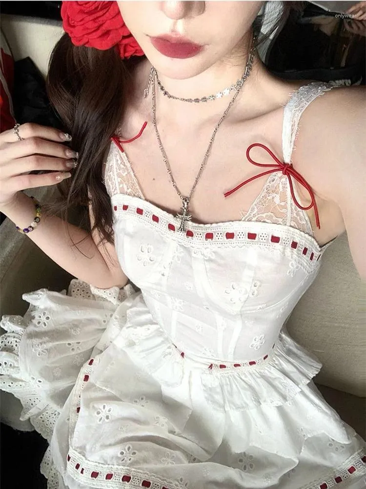 knee length dresses for ladies Satin and lace corset maxi dress main image 0