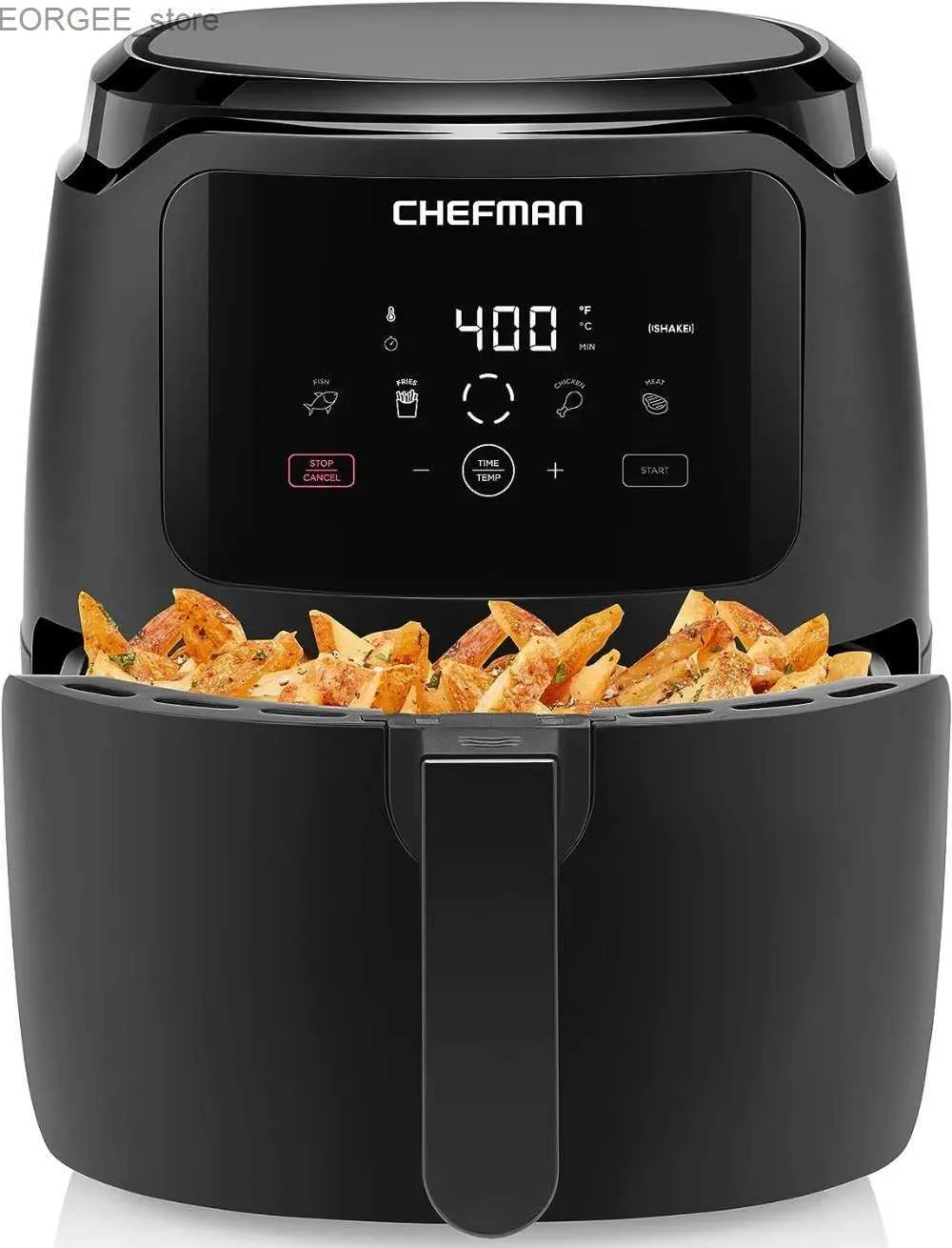 Air Fryers Chefman Digital Air Fryer Large 5 Qt Home Size One Klick Digital Control Preset Fries Fries Hühnerfleisch Fisch Y240402