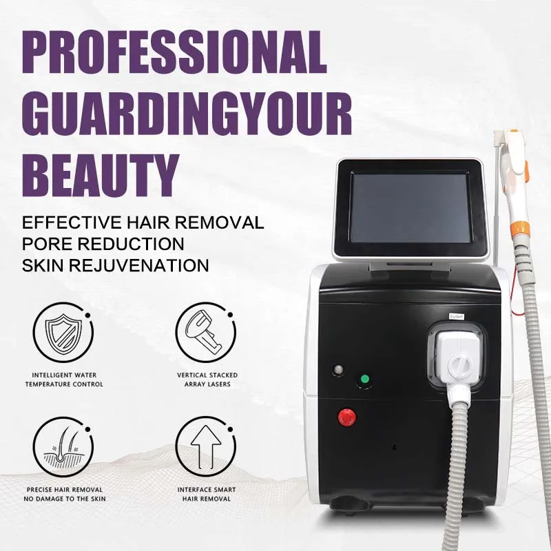 DPL Laser IPL Machine d'épilation OPT Rajeunissement de la peau Vaisseaux sanguins rouges vasculaires Taches du visage Équipement d'élimination de l'acné des taches de rousseur Traitement au laser