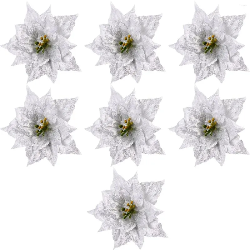 Decoratieve bloemen 7 stuks kunstmatige kerstslinger PE decor open haard decoraties kerstkrans