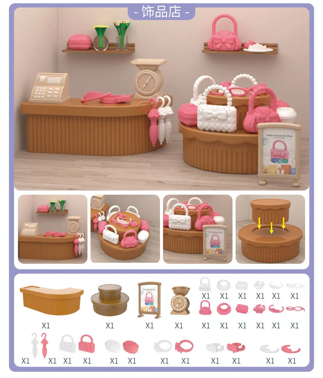 Fonyiunce 18 Accessoires Mini Nourriture Pour Maison De Poupée – Set 1:12 Avec Paniers, Viennoiseries Et Goûters – Résine Réaliste – Cadeau Pour Enfants Dès 3 Ans