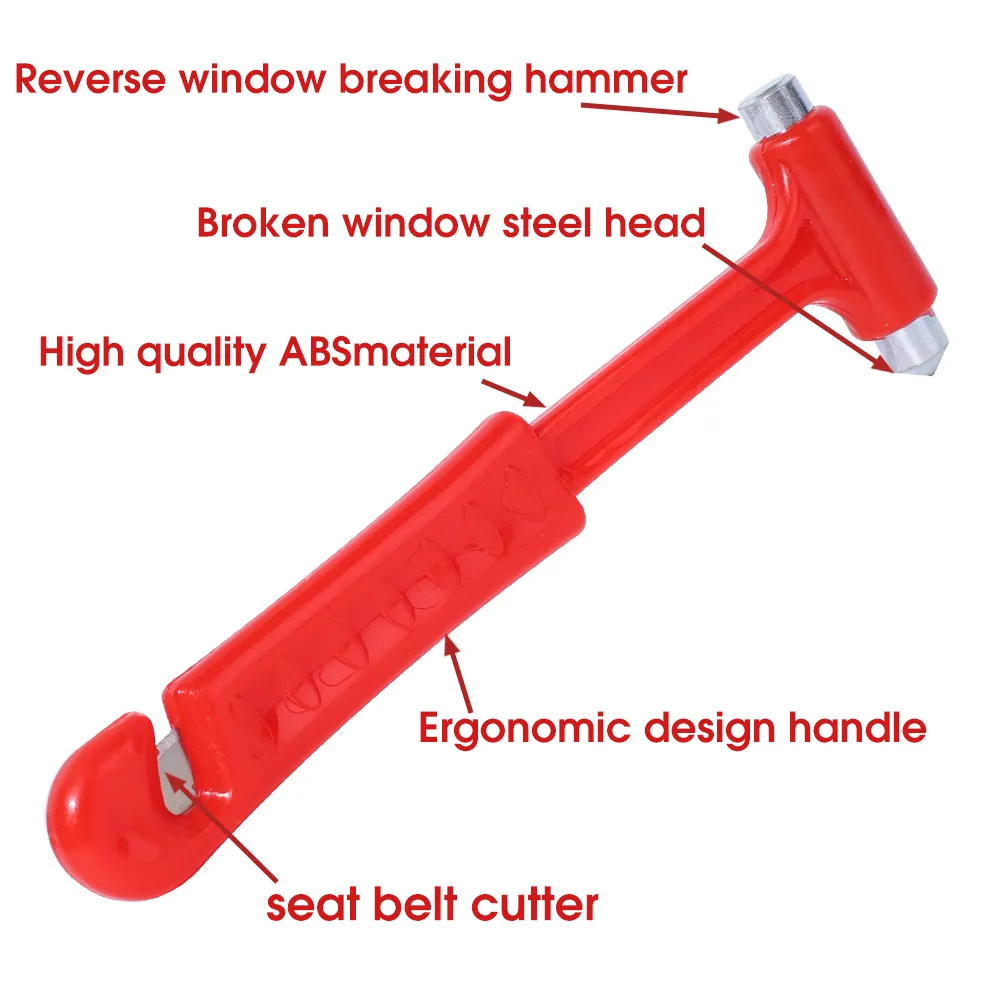 Vulevirtue Emergency Hammer For Car, Emergency Hammer Car With Belt Cutter, 2 In 1 Seat Belt Cutter, Emergency Hammer, Compact Portable Emergency Hammer Car Window Breaker Emergency Tool For Car, Bus - View #14