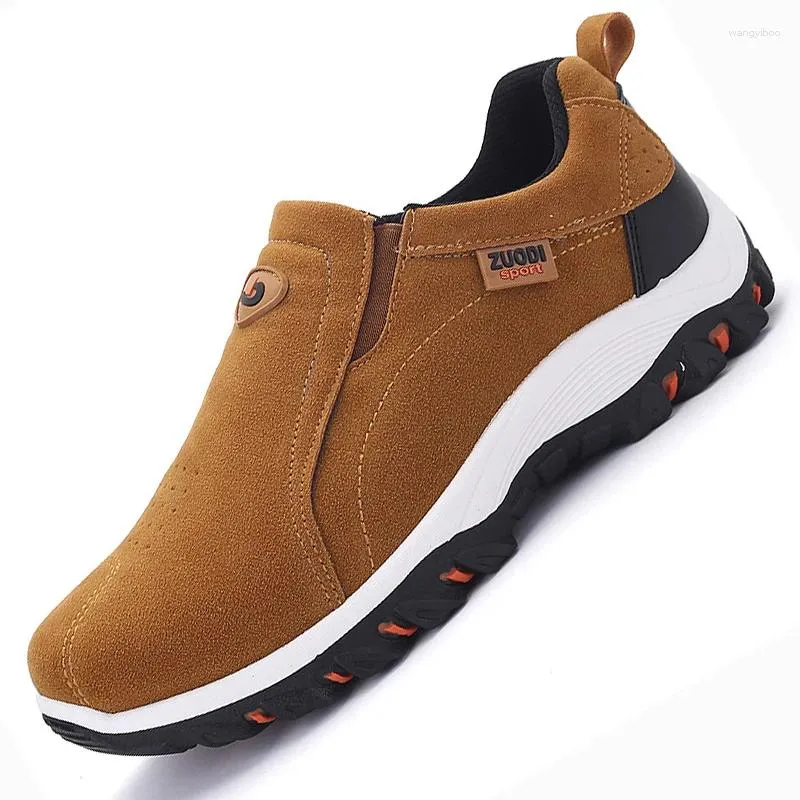 Casual Shoes Man Sports Bekväma Lätt Walking Shoe Anti-SKID Slitesbeständig vandringslöpning Fashion Outdoortravel Sneakers