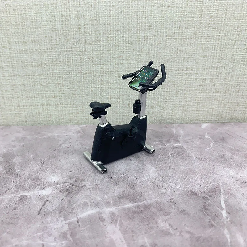 1:30 Dollhouse Treadmill Miniatures Furniture Doll House Running Machine Gym Equipment For Doll House Sports Scene Decoration