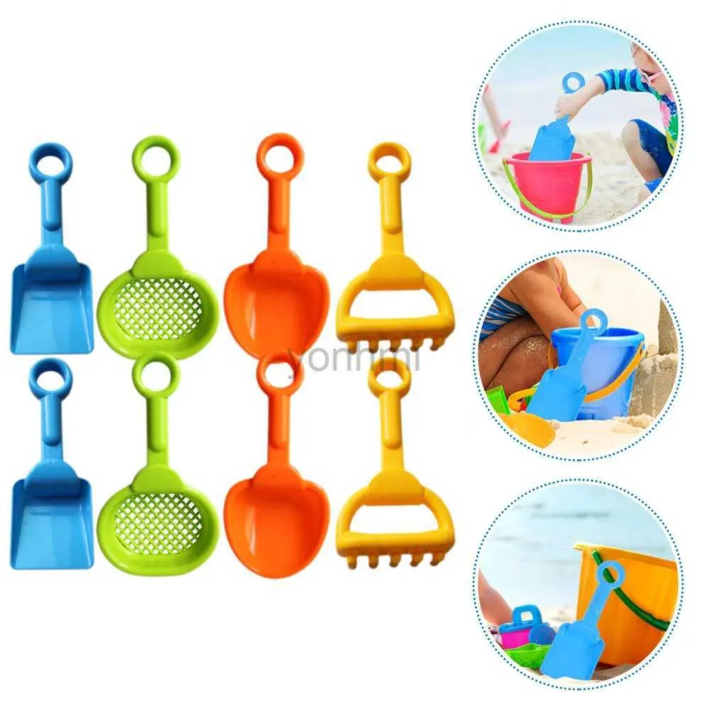 Plack Play Water Fun 8 PCS plażowa zabawka na zewnątrz łopaty piasku kopa dla dzieci dziecięce zabawki bawiące się kopanie 240402