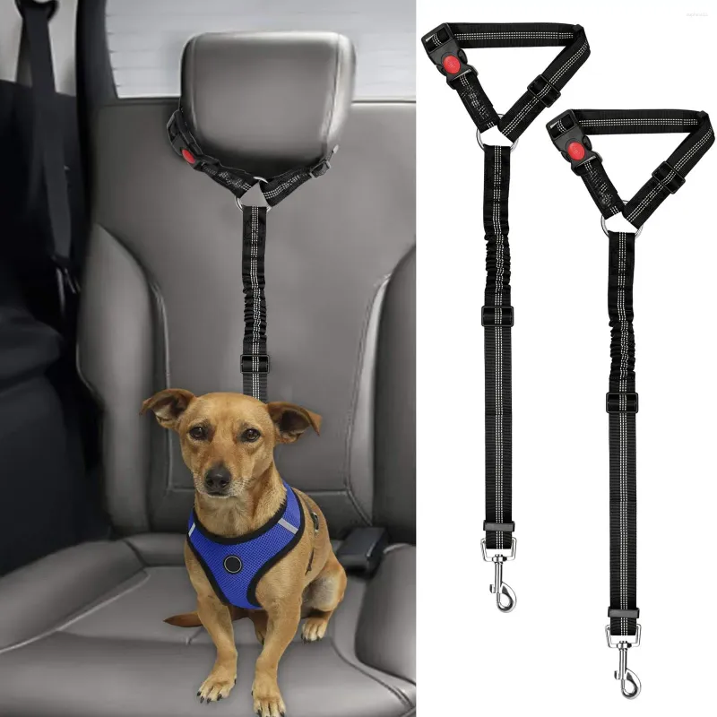 Köpek yaka aksesuarları koltuk ayarlı evcil hayvan arka koltuk tasarı iki-bir arada araba kemer köpek kemerleri kablo demeti
