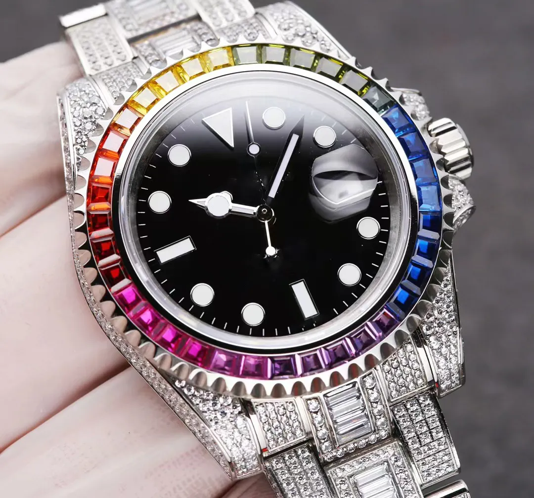 Sub ceramiczna ramka automatyczna 2836 Ruch Mężczyźni Mechaniczne zegarki ze stali nierdzewnej Mężczyźni Masowe zegarek murat zegarek z pudełkiem