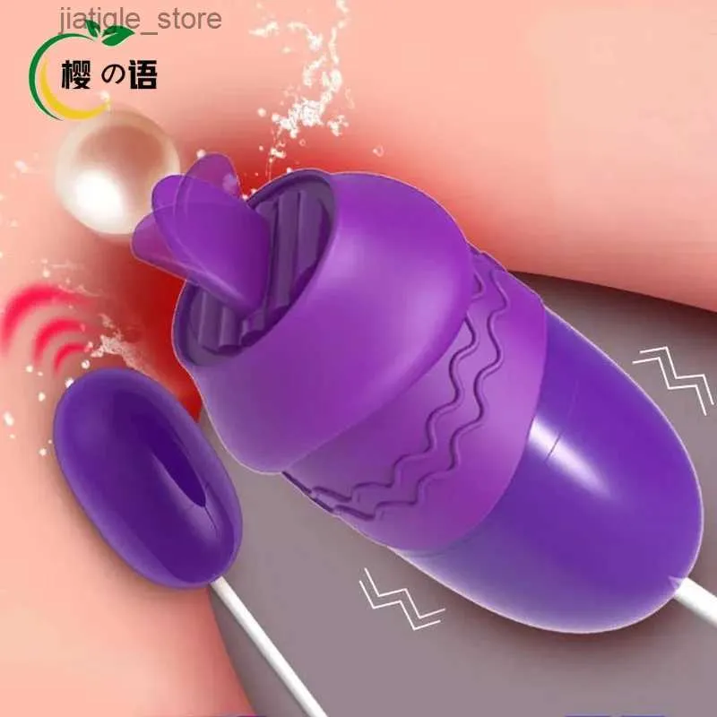 Andra hälsoskönhetsartiklar Hot Selling G-Spot Tongue Licking Love Vibrator för vaginal och klitorisstimulering 2023 för kvinnliga par vuxna spel sexbutik Y240402