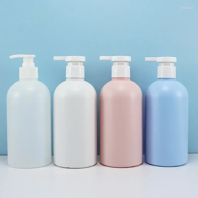 Storage Bottles 1PC 500ml Refillable Shampoo Conditioner Body Wash Dispenser Bathroom Soap Bottle Shower Pump Garrafa