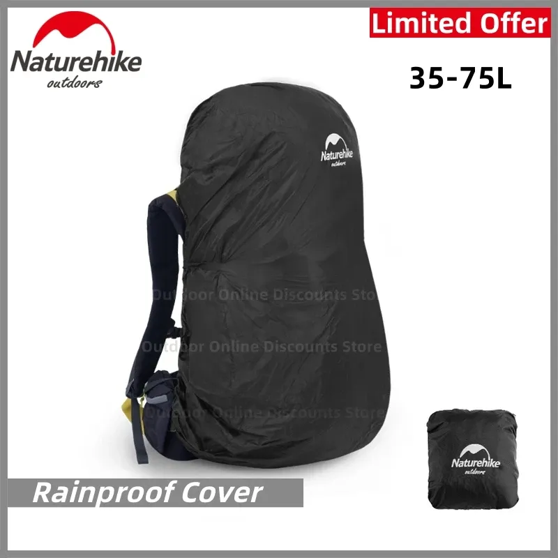 Coperture Zaino Naturehike Copertura antipioggia Nylon Equitazione esterna Antipolvere Impermeabile Zaini da escursionismo da viaggio Copertura Trekking Viaggio