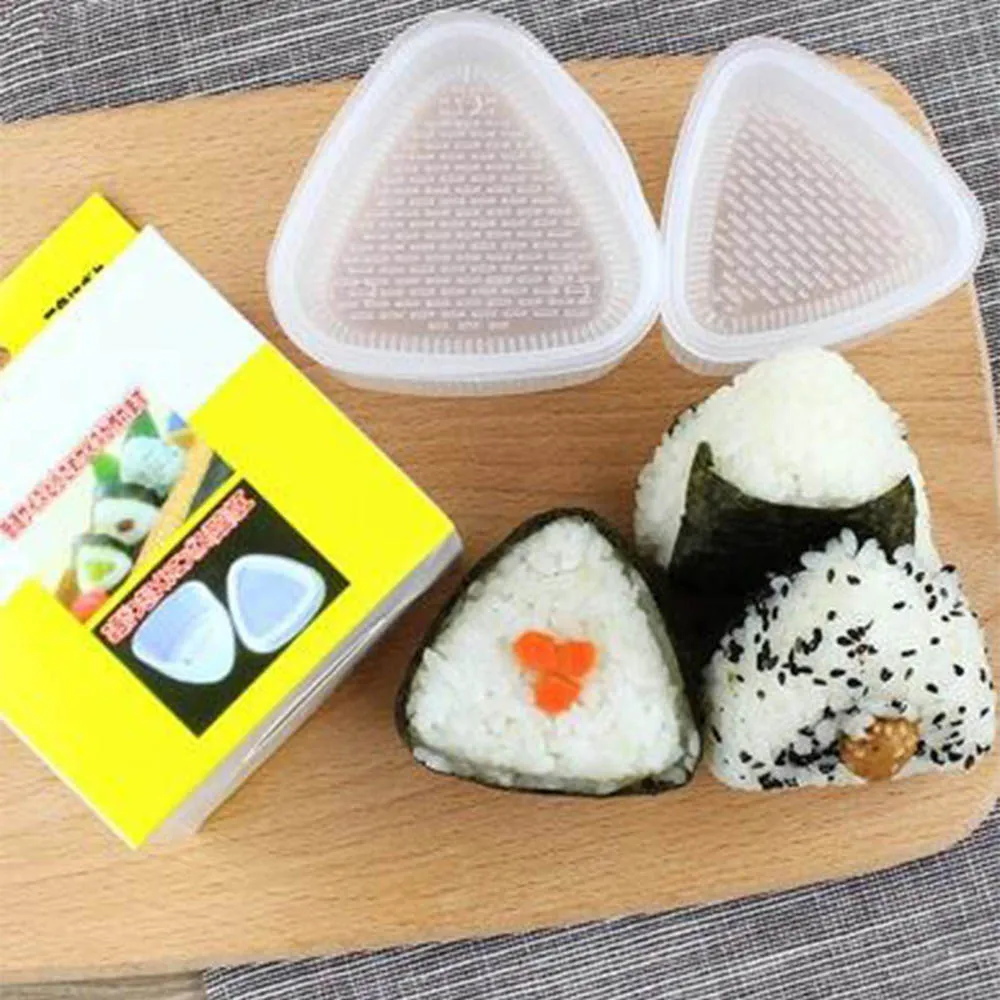 Stampo Per Palline Di Riso Stampo Per Onigiri 3 Pezzi, Triangolare - Per Palline Di Riso, Sushi, Antiaderente, Con Spatola Stampo Palline Riso Per Bambini