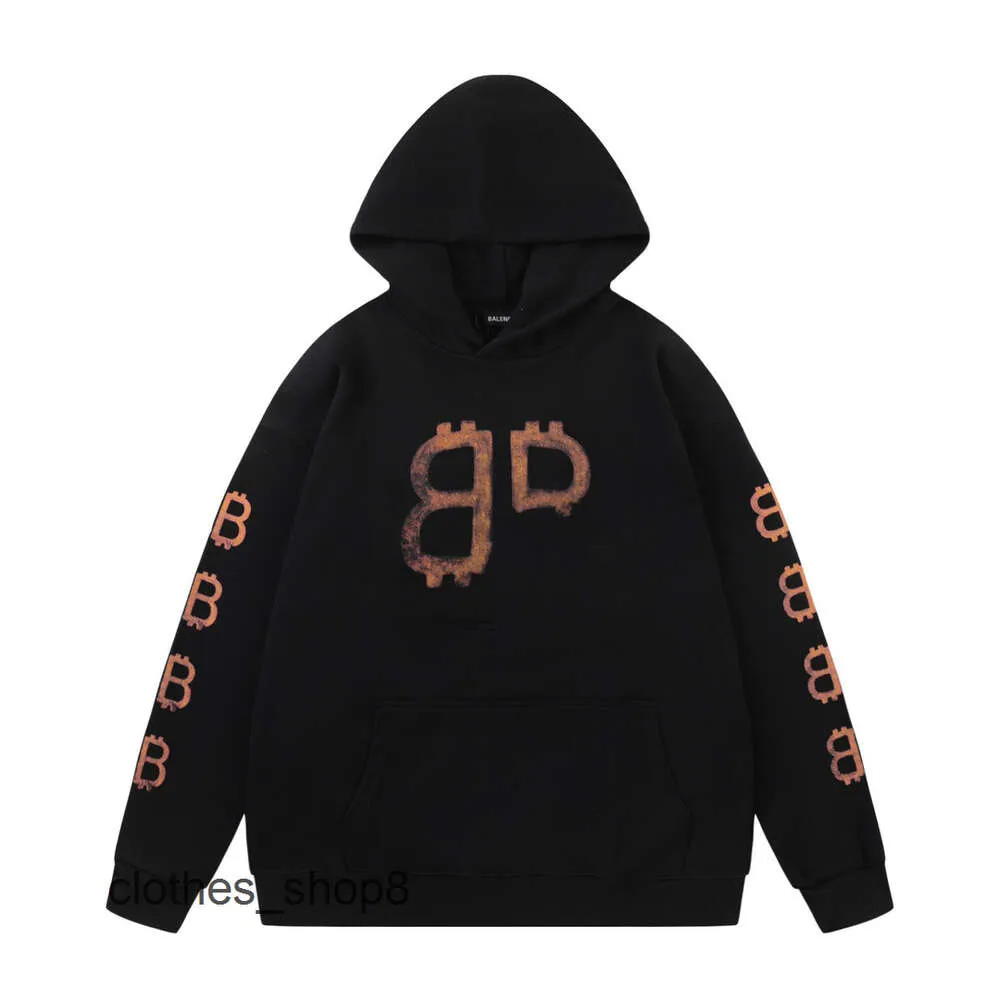 Double Men Sweat à sweat Balencigs SweaThirt SweaTir SweaTir Classic Designer B Letter Print Automne / Hiver Sweat-temps Loose American Fashion Label Imprimé C 7F9C