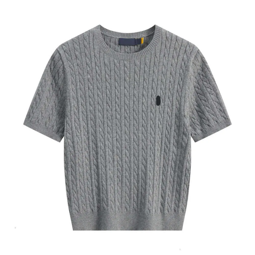 Korte zomermouwen dames T-shirt trui casual gebreide dames merkontwerper breit tops maat S-Xl