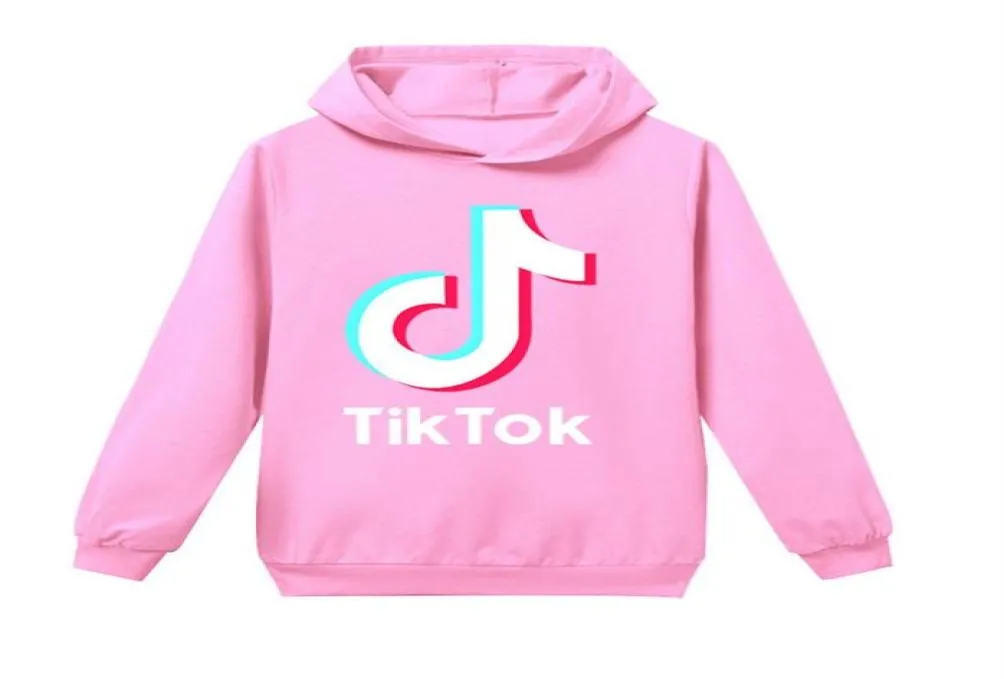 Crianças moletons hip hop roxo rosa preto tiktok manga longa com capuz adolescente meninas meninos tik tok moletons 3t-14y105f6997264