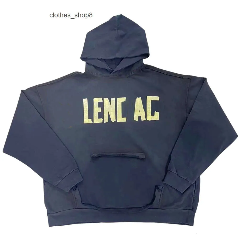 Balencigs Sweats à capuche de mode Sweat à capuche pour hommes Chandails de haute qualité Version correcte Papier de beauté Bande jaune Pur coton OS Coupe ample Coup 96NK