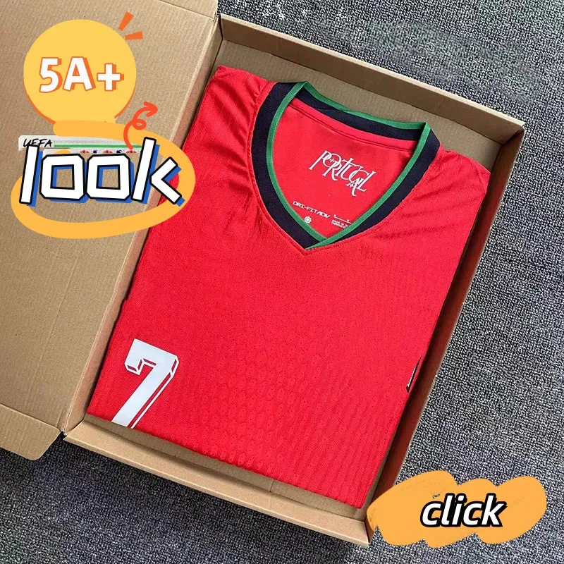 5A + navio livre 24 25 Portugal RONALDO B.FERNANDES camisas de futebol 2024 seleção nacional maillot du RUNO FERNANDES JOAO FELIX Bernardo Diogo J. JOAO CANCELO Homens crianças jogadores