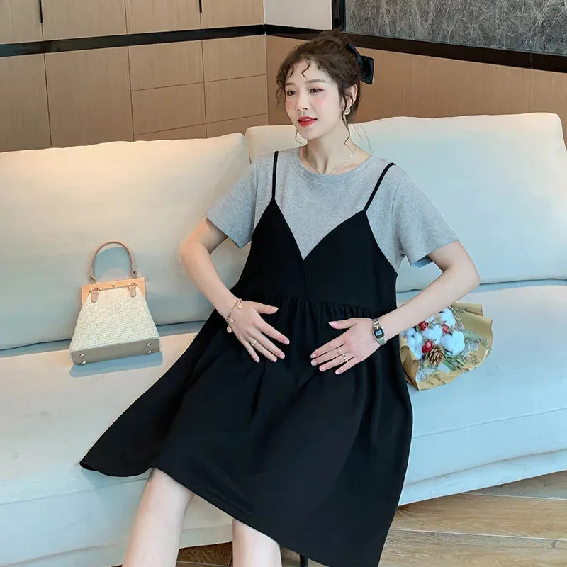 white christmas dresses Shirred Floral Maternity Sun Dress - Shoulder Tie main image 0