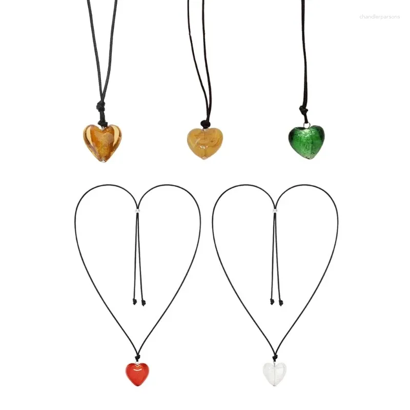 Pendentif colliers bijoux de fête matériel de glaçage coeur cadeau cou