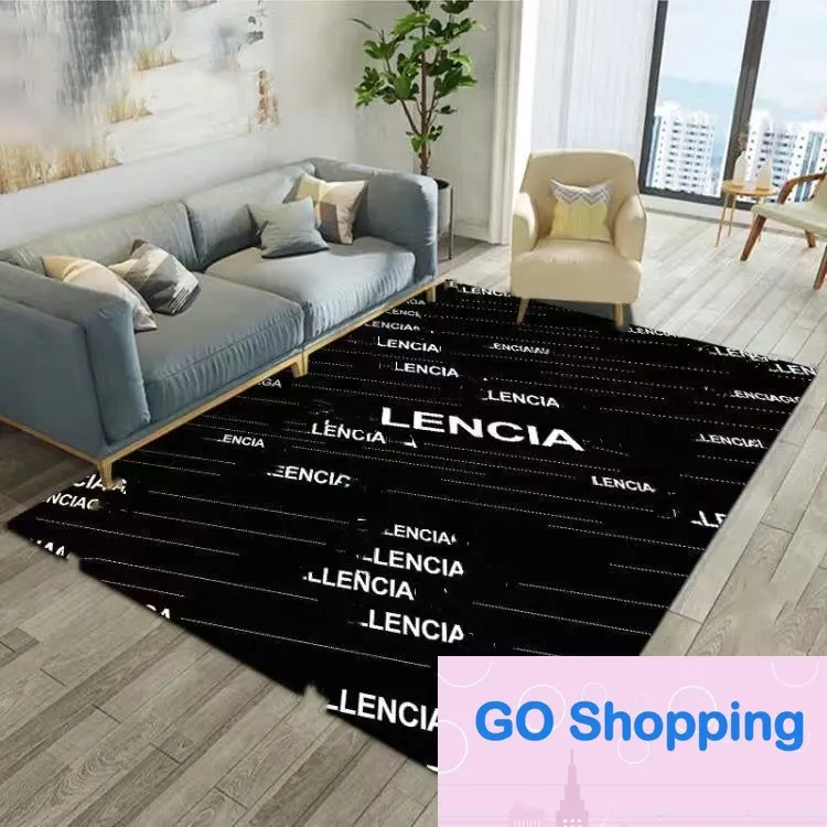 Light Luxury Deisgner Orange Carriage Room Fashion Brand Carpet Living Room Bedroom Fashion Bedside Mat Clothing Store Cloakroom Mats