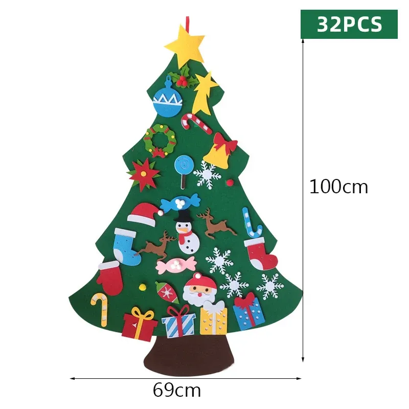 thumbnail image 2 of Toddler Christmas Tree Everized Interactive Felt Christmas Tree 2 of 10