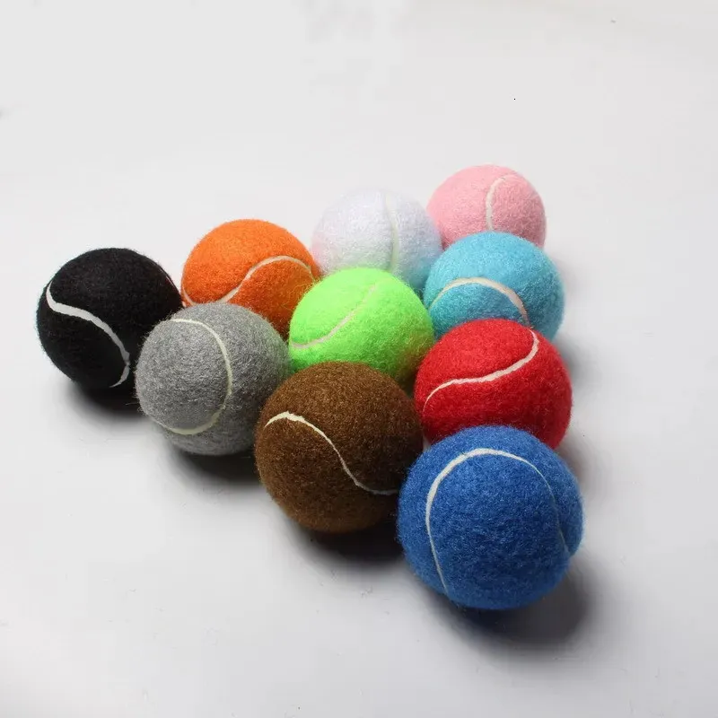 9pcs High Elasticity Resistant Rubber Tennis Training Professional Game Ball Sports Massage Ball Tennis Rubber Tennis Ball 240322