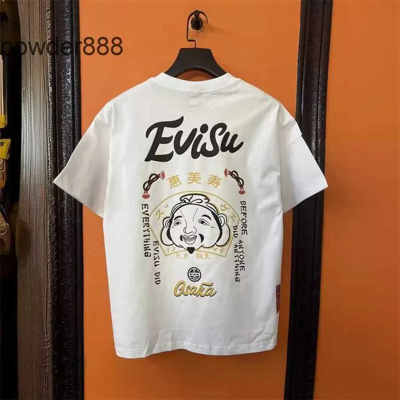 2024 Sommar Nya trendiga varor Fushen Print Casual Loose Cotton Round Neck Kort ärm T-shirt