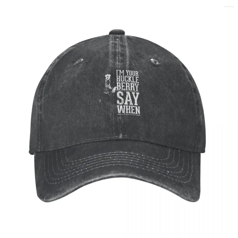 Bonés de bola I'm Your Huckleberry - Say When Cowboy Hat Beach Wild Cap Feminino Masculino