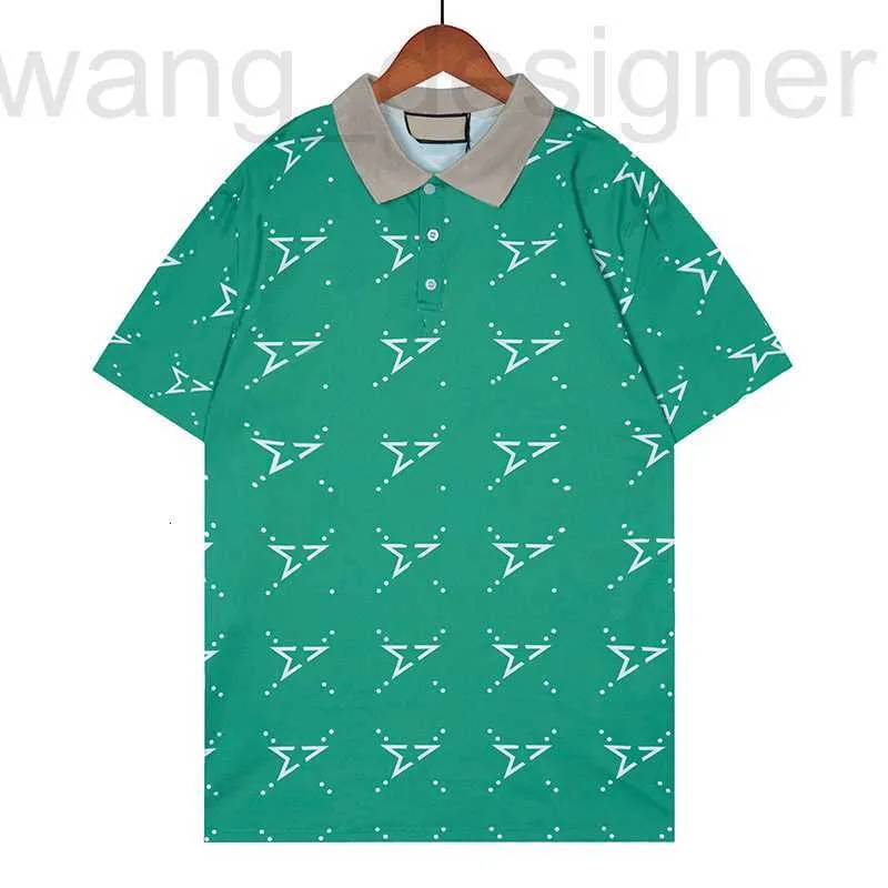 Men's Polos designer G Designers T-shirt Lapel Mens Stylist Polo Shirts Luxury Letter Geometric Designer Clothes Short Sleeve Fashion Womens Summer Tees I8LL