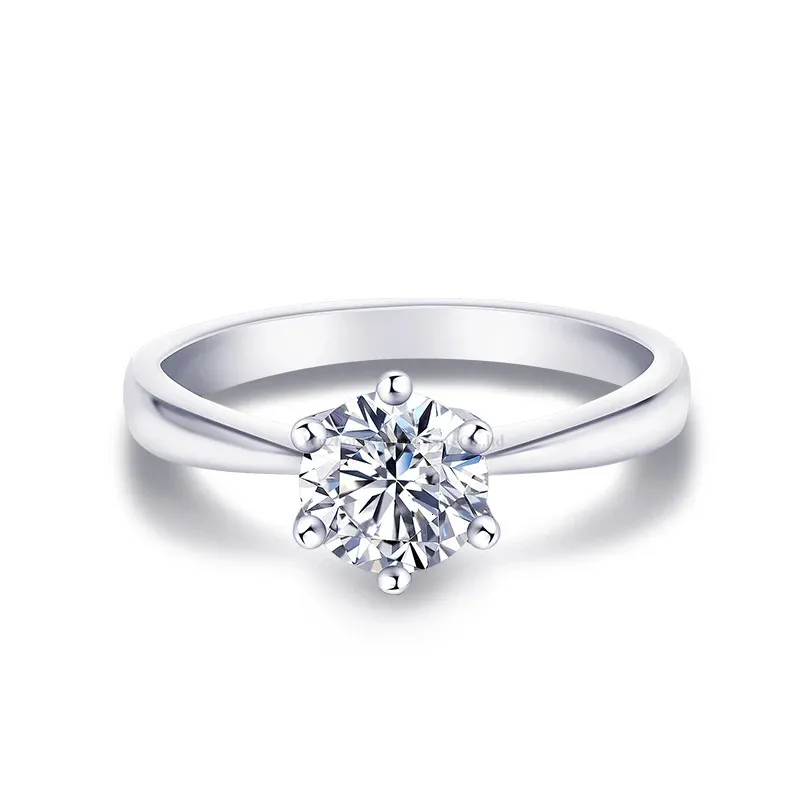 Tianyu Gems 925 Silber Solitärringe Krappenfassung 2ct1ct05ct Diamant Ehering für Frauen Fingerring Schmuck 240402