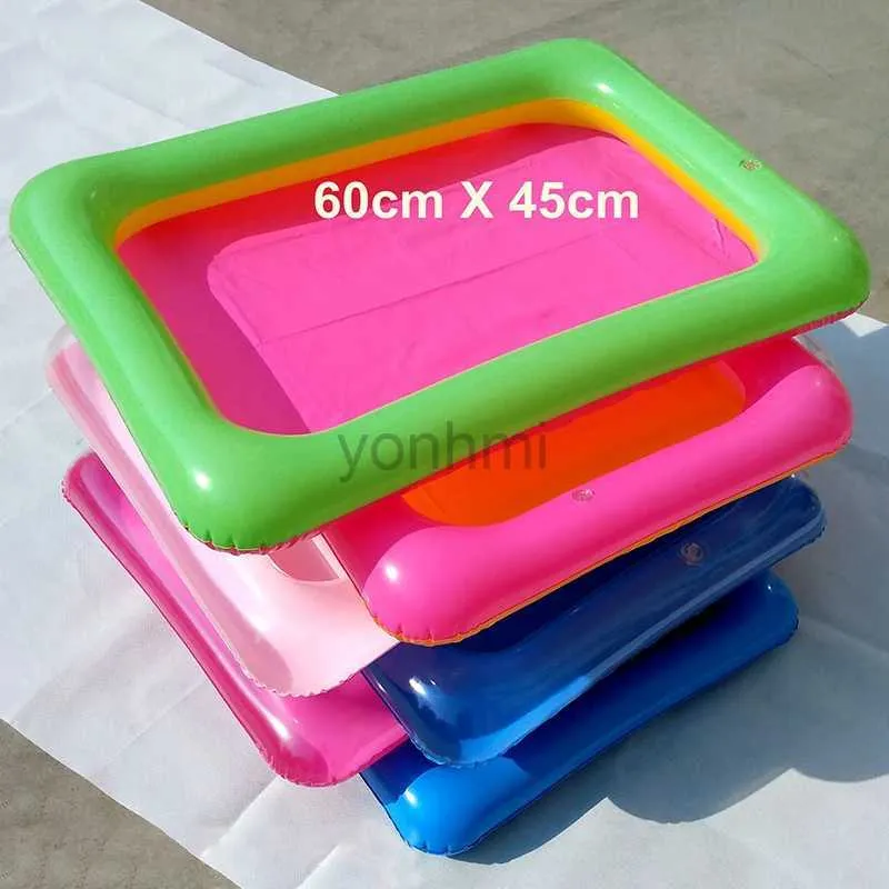 Sand Play Water Fun 60x45cm Magia interior Play Sand Children Toys Mars Space Inflable Sand Bany Accesorios de plástico Table Mobile Table Kid Party 240402