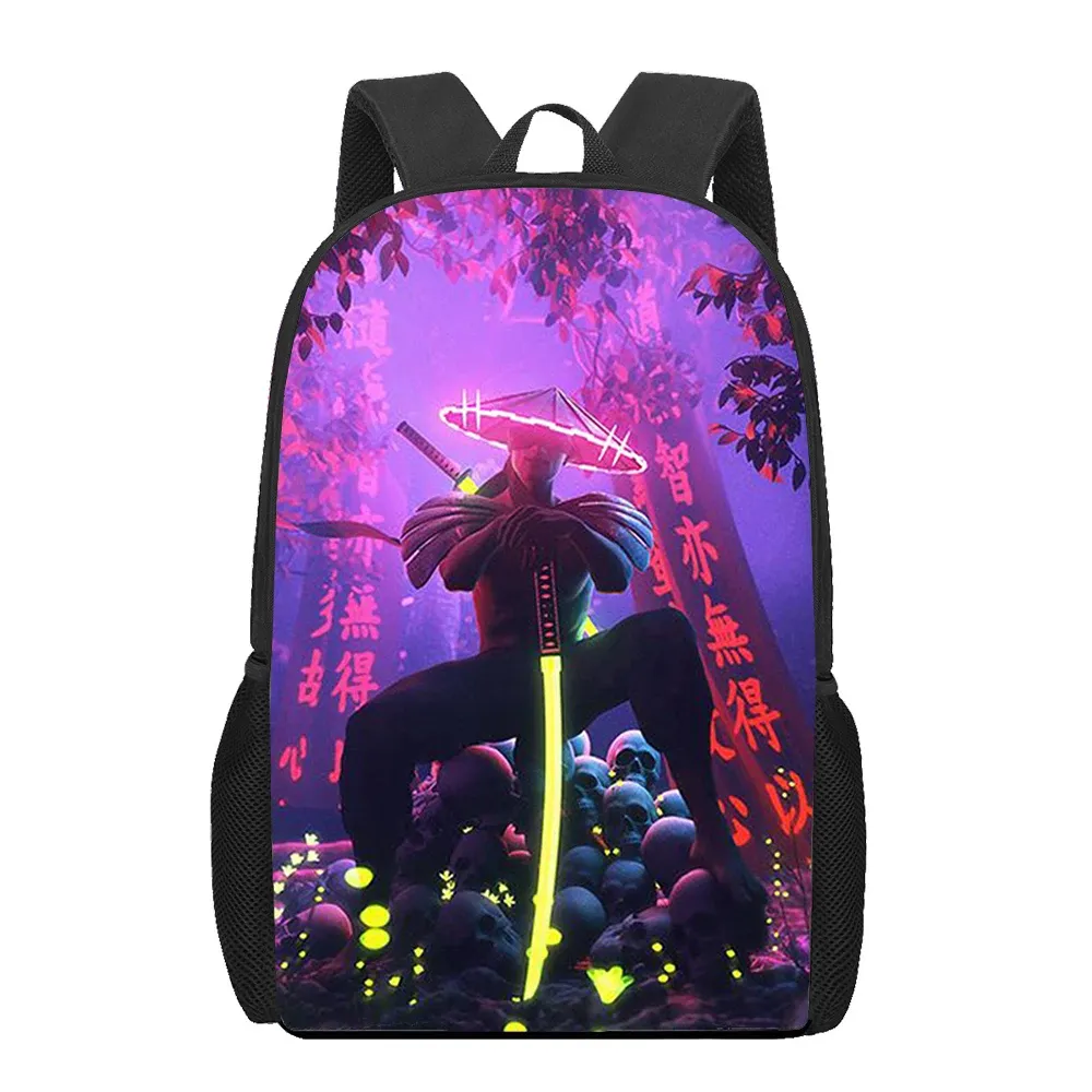 Anime Style Samurai Print Backpacks Girls Boys... From 54,17  display picture 2