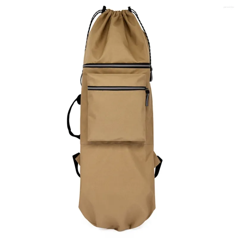 Aufbewahrungsbeutel Doppel Rocker Skateboard Rucksack Land Surfboard -Longboard -Zubehör Khaki s