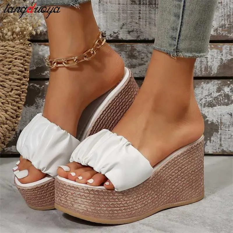 Slippers Corky Platform Slippers для женщин 2024 Новый открытый ноги